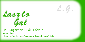laszlo gal business card